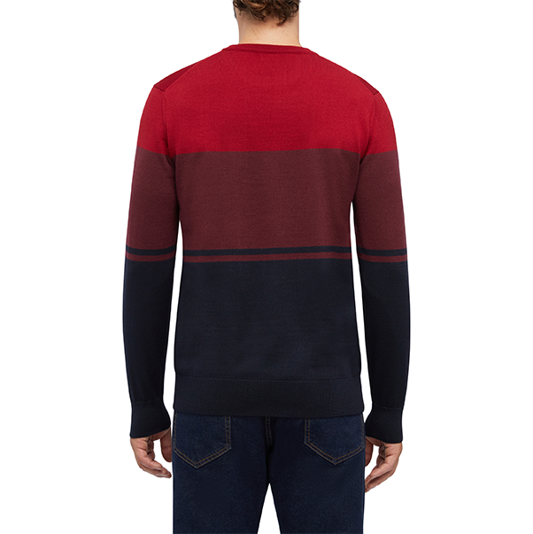 M KNIT COLOR BLOCK - TRICOT ME Свитер REDDAHLI/FIG/SKY CAP