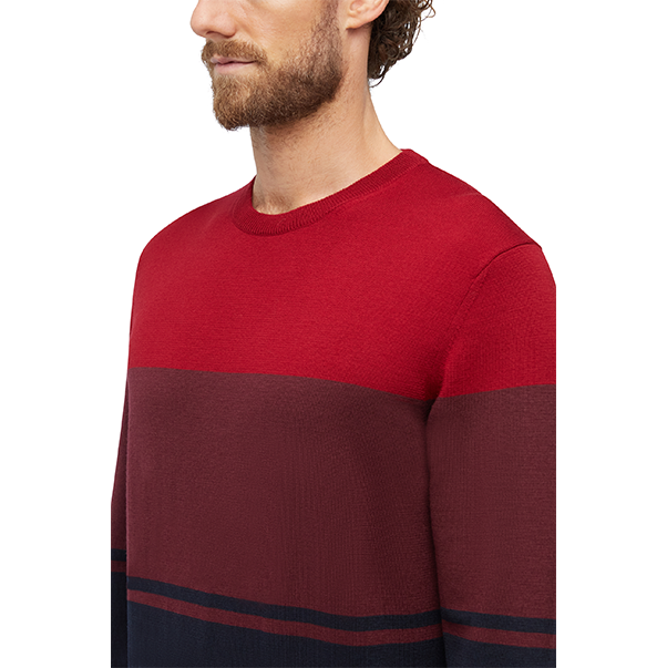M KNIT COLOR BLOCK - TRICOT ME Свитер REDDAHLI/FIG/SKY CAP