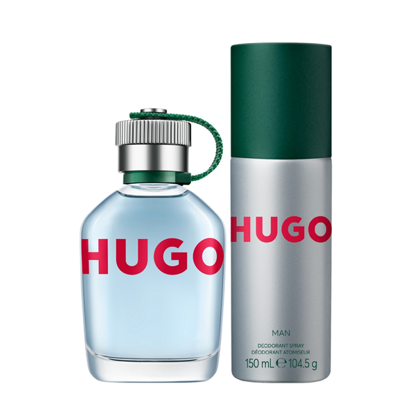 HUGO MAN Набор (Туалетная вода 75 мл + дезодорант-спрей 150 мл)