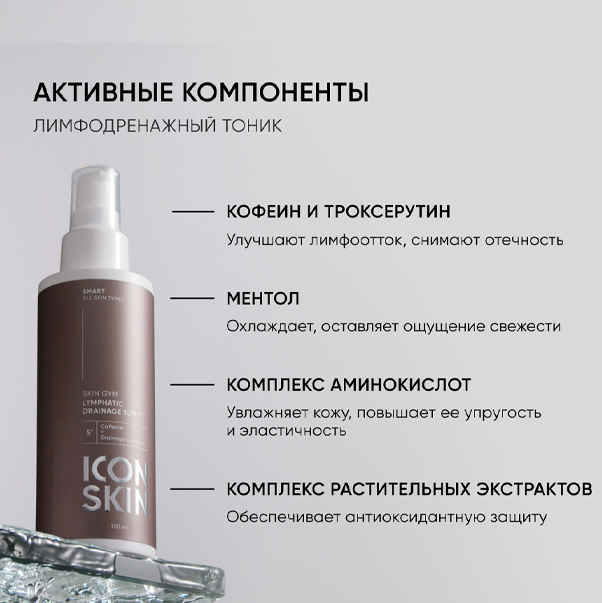 SMART SKIN GYM Лимфодренажный тоник