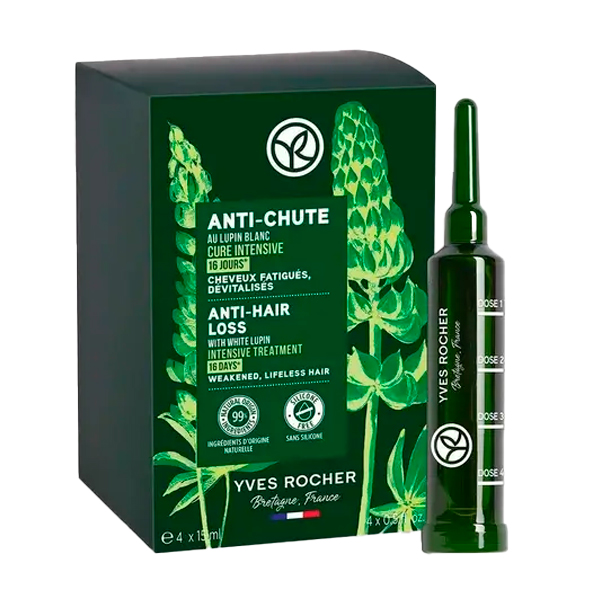 SOLUTIONS BOTANIQUES CAPILLAIRES ANTI-CHUTE Интенсивный Курс ПРОТИВ ВЫПАДЕНИЯ ВОЛОС с Белым Люпином - Для ослабленных волос,